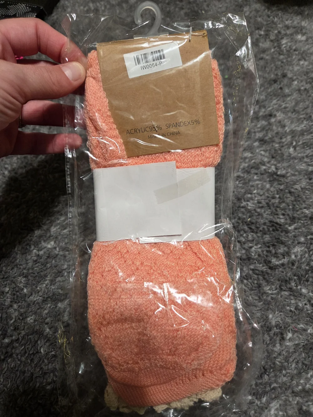 Cozy Knee-High Socks in Peach - Soft Women’s Knee-High